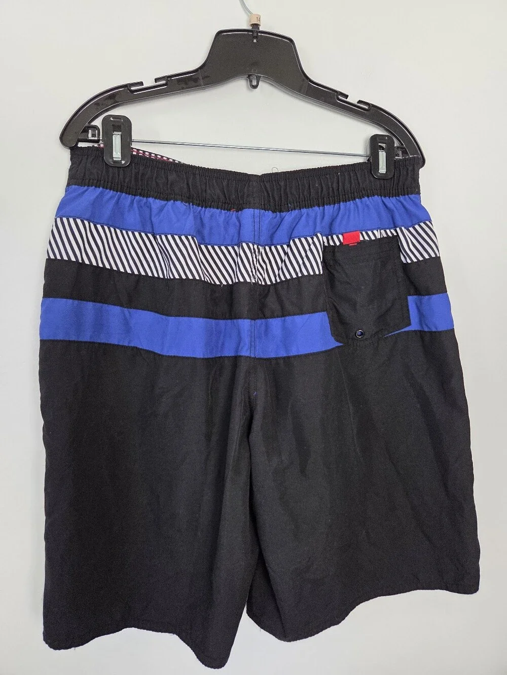 Route 66 Men's Swim Trunks Bottoms Board Shorts Blue Large Pool Beach Vacation